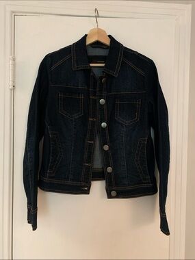 Classic Dark Blue Denim Jacket